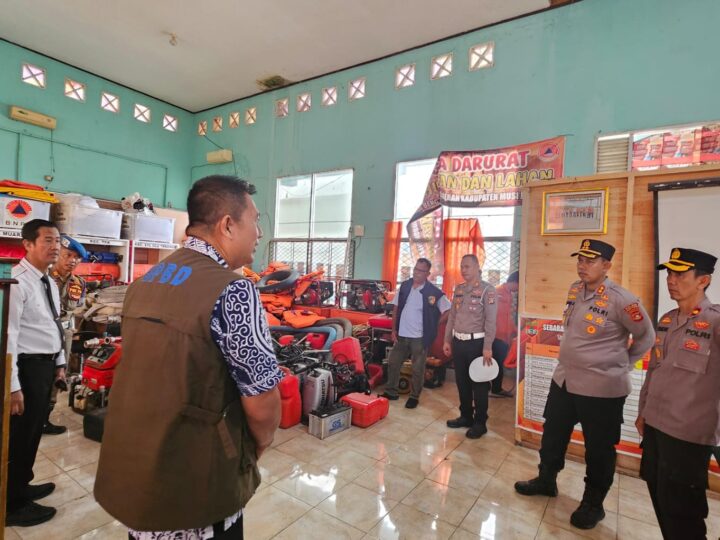 Kapolres Musi Rawas Kunjungi BPBD, Bahas Kesiapan Penanggulangan Bencana Jelang Idul Fitri