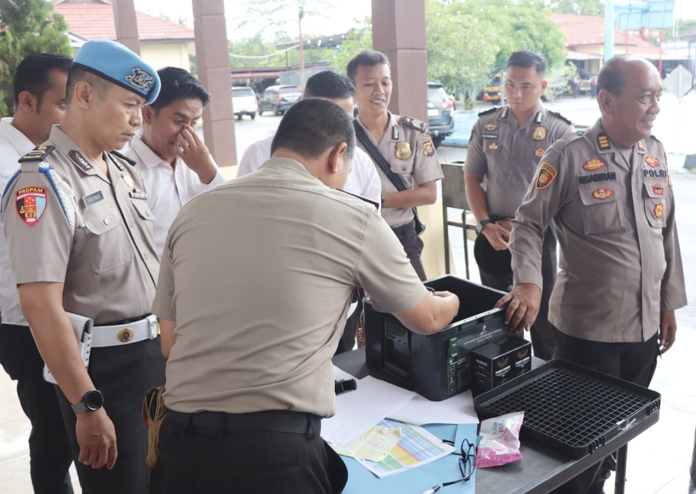 Kapolres Musi Rawas Perintahkan Pengecekan Senpi Dinas yang Ada di Gudang Logistik