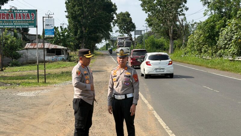 Pastikan Kelancaran Arus Mudik Menjelang Perayaan Idul Fitri 1447 H, Kapolres Lubuk Linggau AKBP Adithia Bagus Arjunadi, turun langsung ke lapangan 