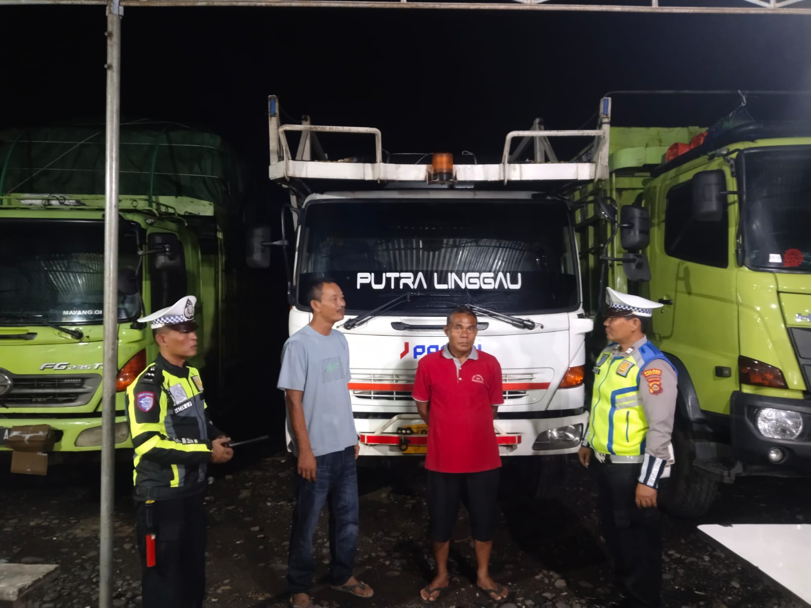 Sat Lantas Polres Lubuk Linggau, Perketat Pengendalian Arus Lalu Lintas dengan Menyasar kendaraan Sumbu Tiga Serta Truk Over Loading