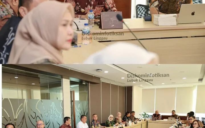 H Rachmat Hidayat Walikota Lubuk Linggau didampingi Sekretaris Daerah , H Trisko Defriyansa melakukan audiensi dengan pihak PT Sarana Multi Infrastruktur 