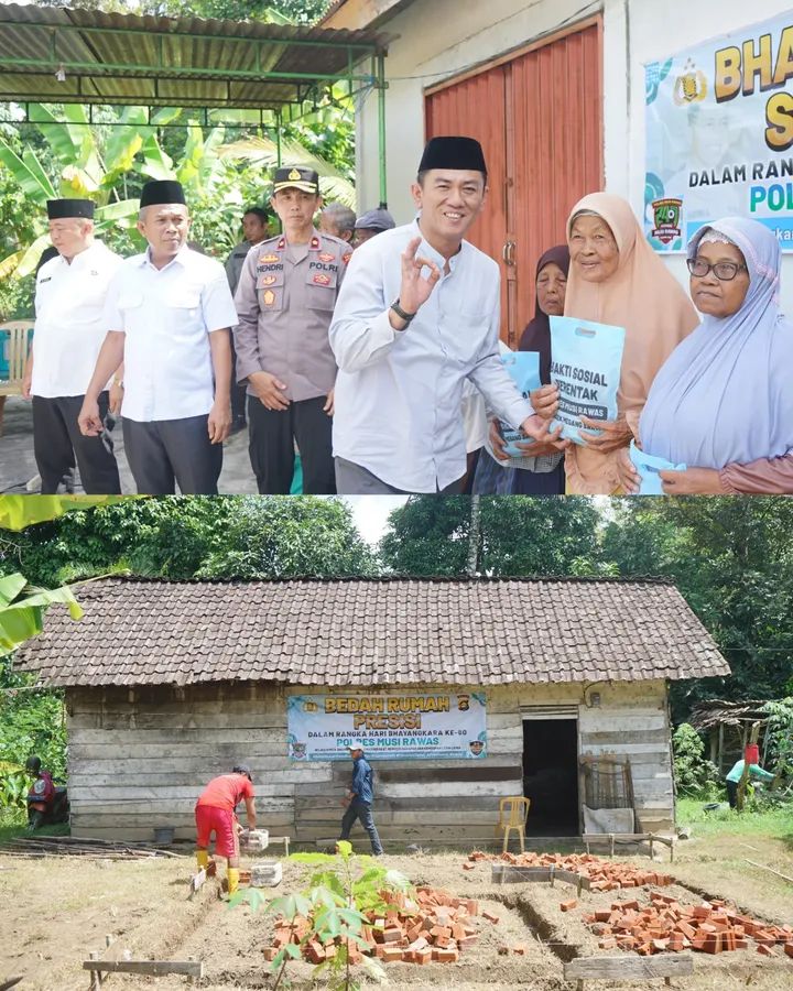 Polri Tidak Hanya Hadir untuk Menjaga Keamanan dan Ketertiban, Tetapi Juga Memiliki Kepedulian Sosial yang Tinggi Dalam Meningkatkan Kualitas Hidup Masyarakat Kurang Mampu, Rangka HUT Bhayangkara ke -80
