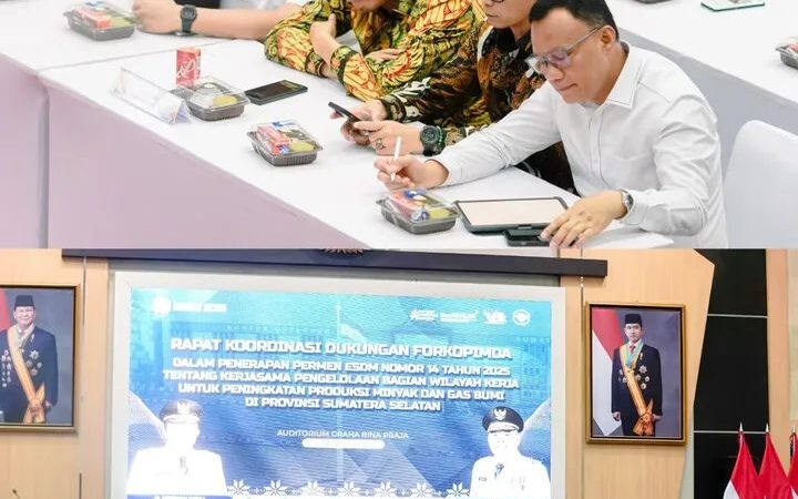 Bupati Musi Rawas Bersama Forkopimda Hadiri Rakor Peningkatan Produksi Migas Disumatera Selatan
