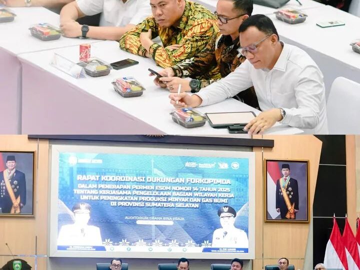 Bupati Musi Rawas Bersama Forkopimda Hadiri Rakor Peningkatan Produksi Migas Disumatera Selatan