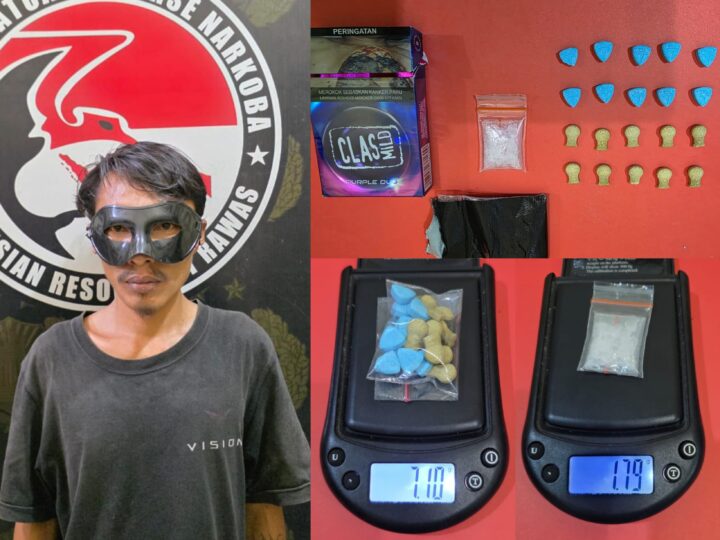 Tim Tindak Elang Musi Satres Narkoba Polres Musi Rawas Melalui Undercover Buy berhasil Ditangkap Pelaku SW dengan BB 20 Butir Narkotika Jenis Ekstasi dan 1,79 Gram Sabu