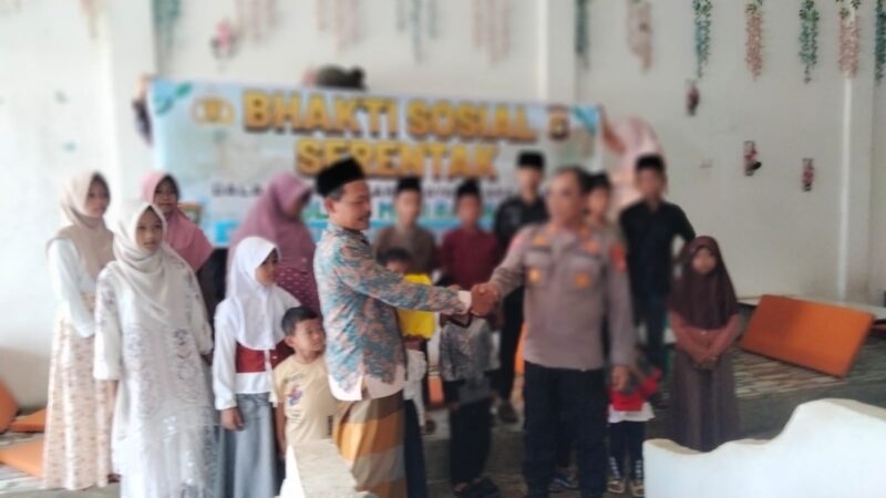 Polsek Tugumulyo, Polres Musi Rawas Tebar Kepedulian, Ratusan Sembako Dibagikan dalam Bakti Sosial Hari Bhayangkara ke-80