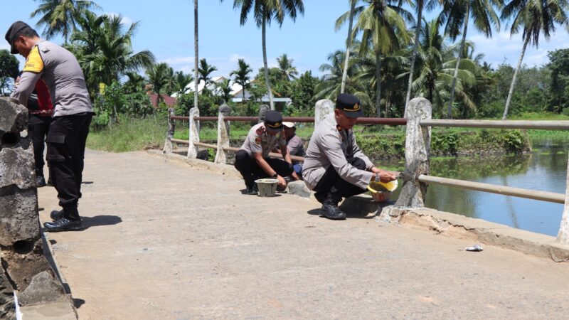 Dukung Program Kapolda Sumsel, Polres Musi Rawas Revitalisasi Jembatan Dam Impres Melalui Program “BELIDA”