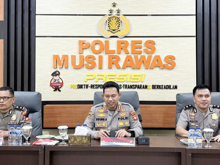 Dipimpin Wakapolri, Polres Musi Rawas Bersama Instansi Terkait Ikuti Zoom Meeting Antisipasi Fenomena El Nino “Godzilla”