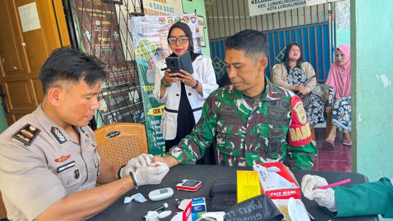 Menjelang HUT Bhayangkara Ke -80 , Sidokkes Polres Lubuk Linggau Layanan kesehatan Gratis Serentak di 80 titikYakni, kantor Pelayanan Publik, kelurahan, Hingga Pusat keramaian