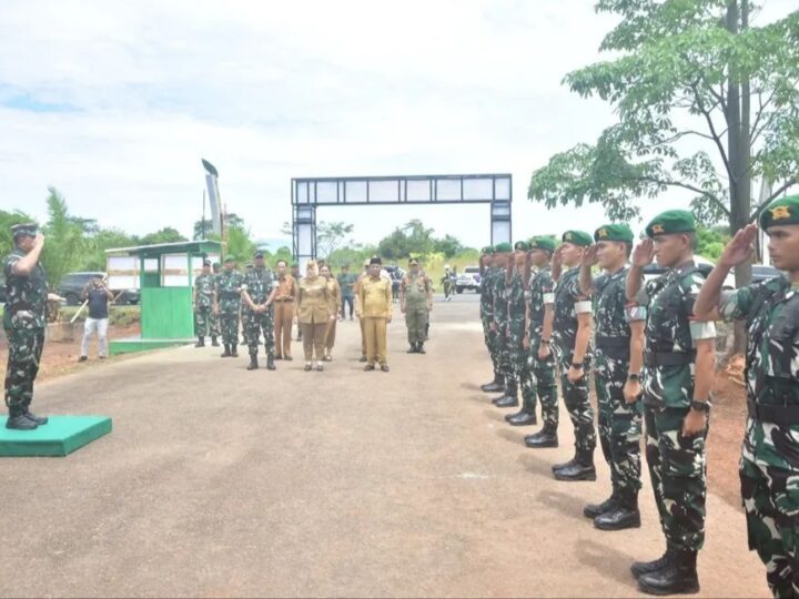 Danrem 044/Gapo Bersama Bupati Musi Rawas Tinjau Marshalling Area (MA) Yonif TP 947/Pangeran Amin
