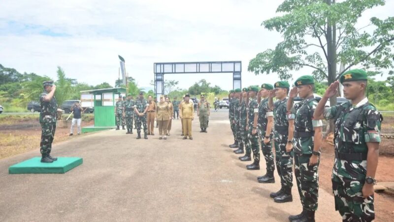 Danrem 044/Gapo Bersama Bupati Musi Rawas Tinjau Marshalling Area (MA) Yonif TP 947/Pangeran Amin