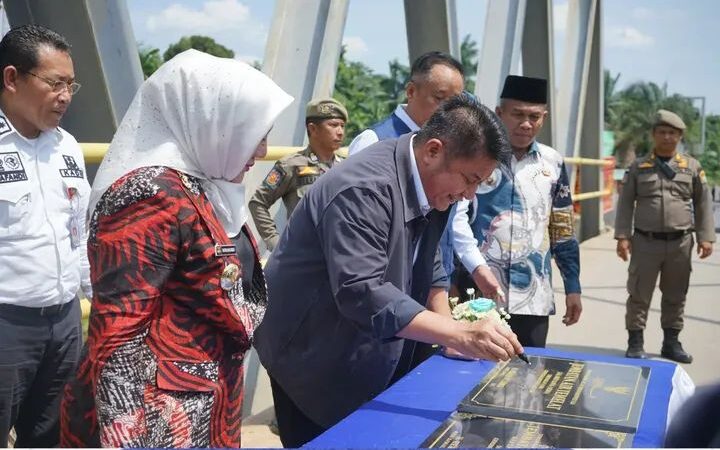 Bupati Menyebutkan, Jembatan yang Diresmikan di wilayah Kabupaten Musi Rawas Jembatan Air Tambangan, Benakat, Siamang, dan Temelat