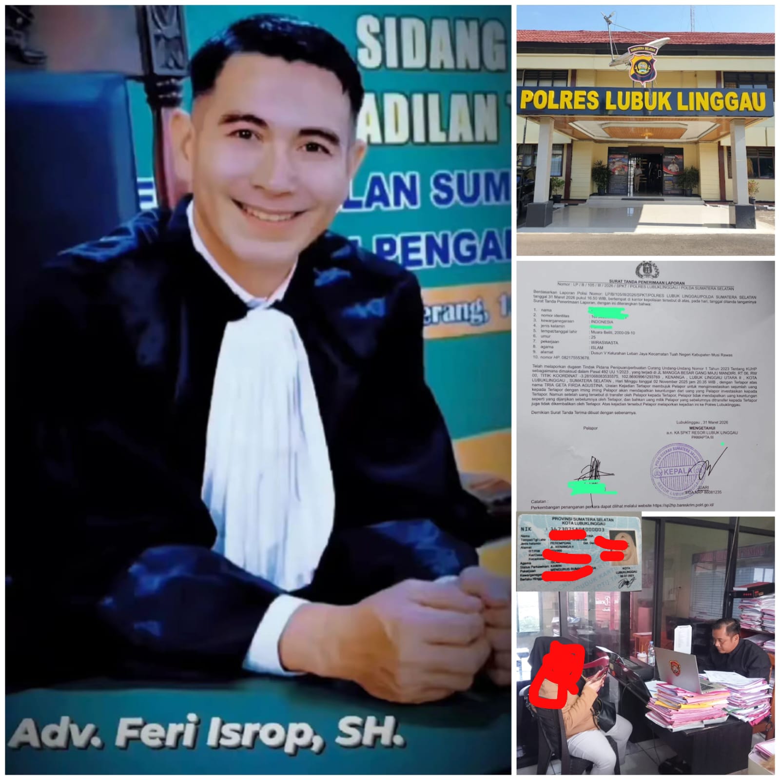 Dugaan Investasi Bodong Kasus Hukum Korban Berikan Apresiasi Polres Lubuklinggau Bertindak Profesional.