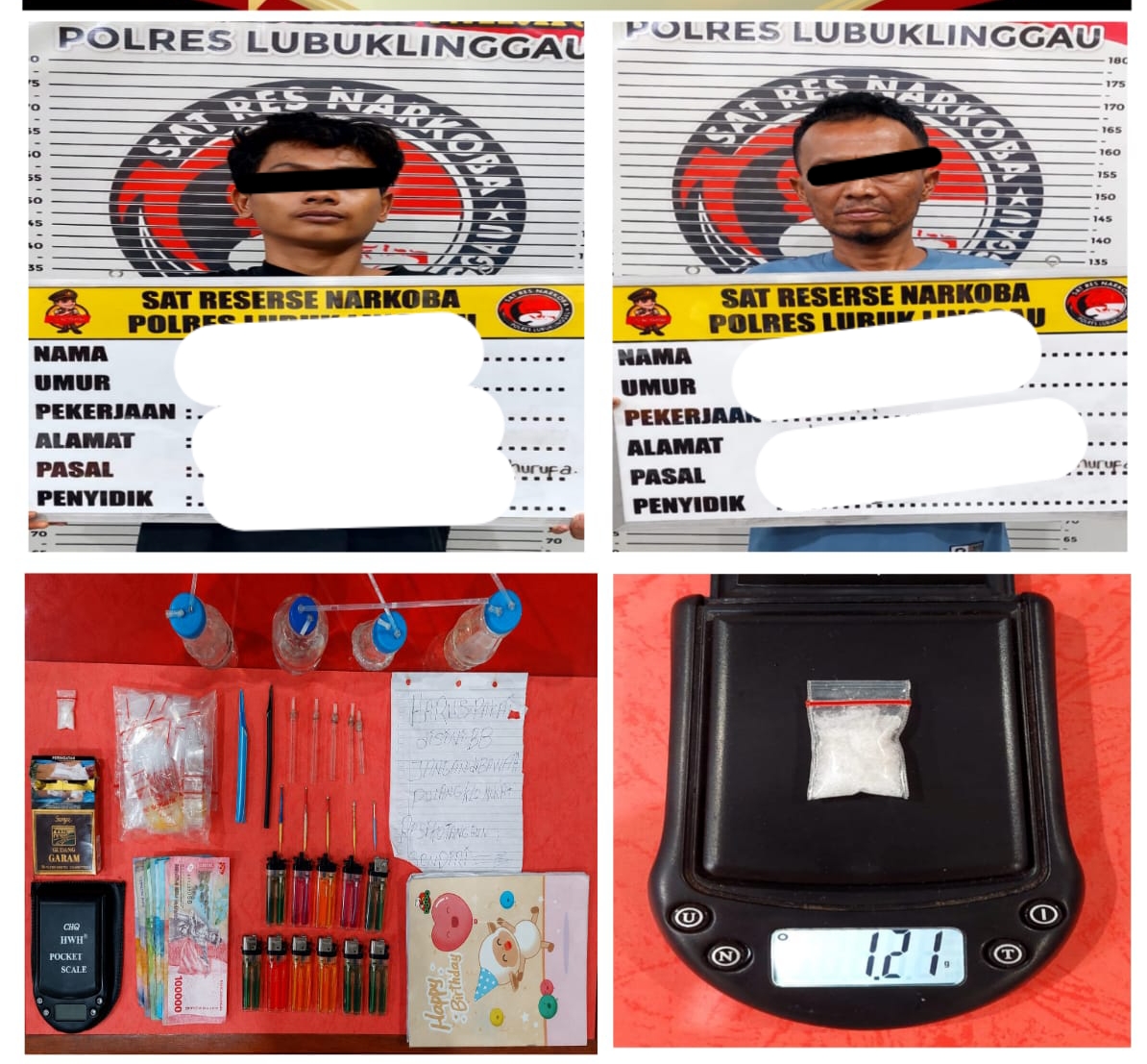 Diduga Kuat Menjadi Lapak Transaksi Sabu, Satresnarkoba Polres Lubuklinggau Grebeg Warga Kelurahan Margorejo