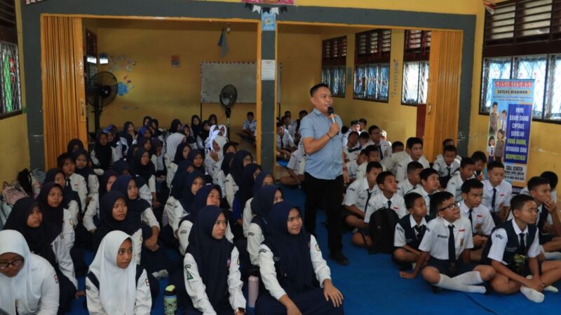 Polres Lubuk Linggau Gencarkan Satgas Bekawan  , Ciptakan Lingkungan Sekolah Aman dan kondusif