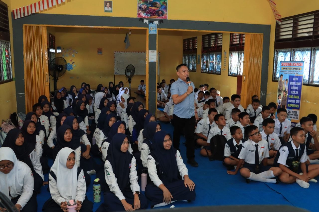 Polres Lubuk Linggau Gencarkan Satgas Bekawan  , Ciptakan Lingkungan Sekolah Aman dan kondusif