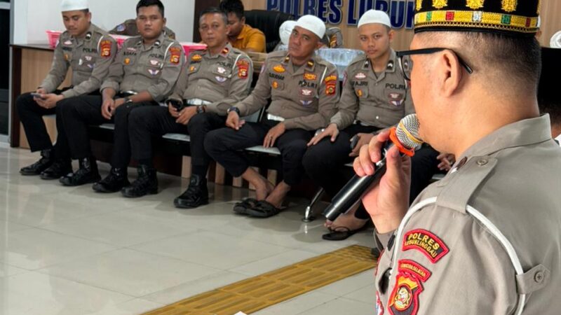 Satuan Lalu Lintas Polres Lubuk Linggau Gelar kegiatan rohani bertajuk “Lalu Lintas Dalam Doa” 