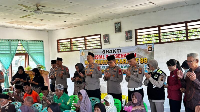 Implementasi Kebijakan Presiden, Jajaran Polda Sumsel Hadirkan Fasilitas Medis di Pelosok Desa