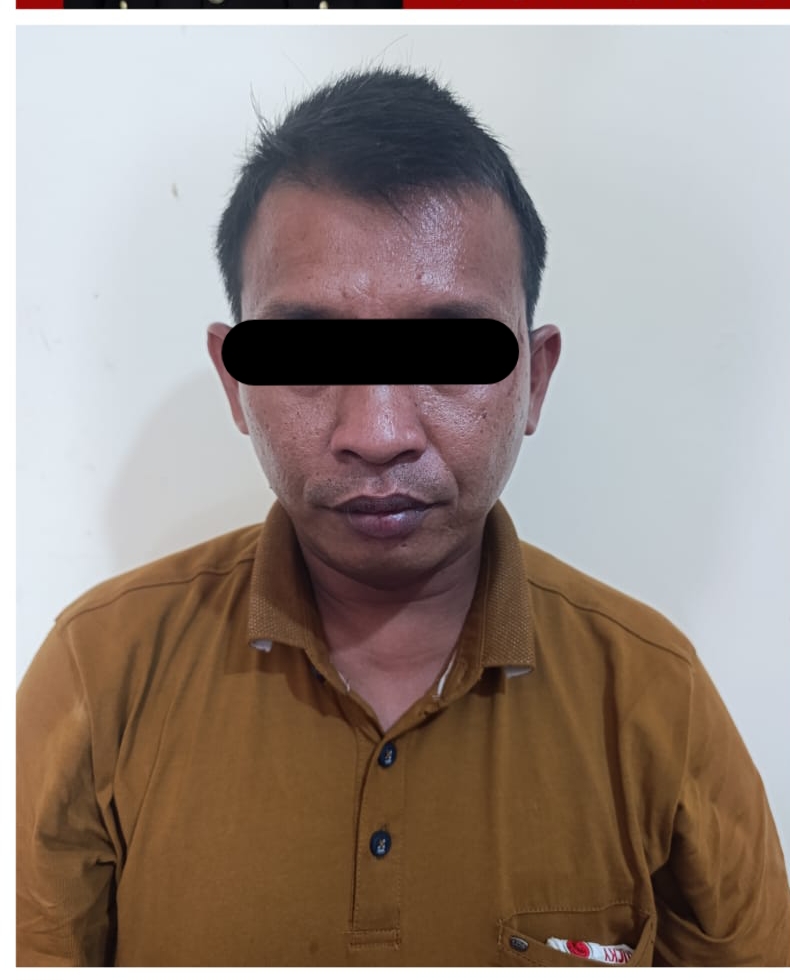 RA(33) Warga Kelurahan Megang Ditangkap Unit Reskrim Polsek Utara l, Diduga Curi Tas Berisi Tiga Buah Hp Milik Pengunjung Kafe Melodi