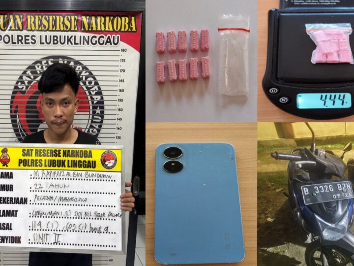 Komitmen Satresnarkoba Polres Lubuk Linggau Berantas Peredaran Gelap Narkotika , Tangkap Pemuda MR (22), warga Kelurahan Pasar Muara Beliti