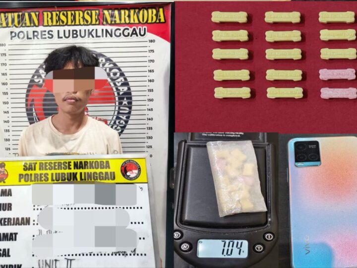 Satresnarkoba Polres Lubuk Linggau Buktikan ketegasannya, Kali ini Tangkap Inisial Arah Yang Sempat Buang BB Diatap Rumah Warga