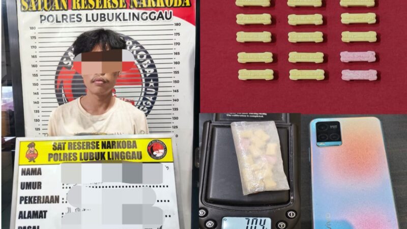 Satresnarkoba Polres Lubuk Linggau Buktikan ketegasannya, Kali ini Tangkap Inisial Arah Yang Sempat Buang BB Diatap Rumah Warga