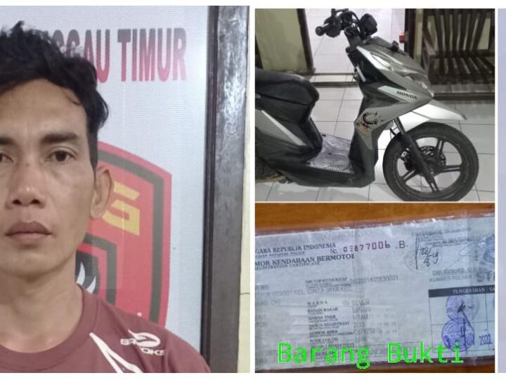 Tersangka PY, Buruh Asal Kecamatan Tuah Negeri,Pelaku Penipuan Penggelapan Sepeda Motor Berhasil Ditangkap Unit Reskrim Polsek Lubuk Linggau Timur