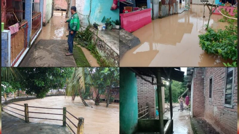 Guna Memantau Situasi, Melakukan Pendataan, Memastikan Keselamatan Warga yang Terdampak Terendam Banjir, Respon Cepat Polsek Lubuk Linggau Barat I
