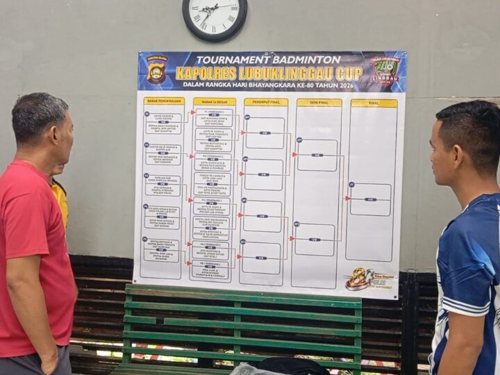 Sambut Bhayangkara ke-80 , Polres Lubuk Linggau Gelar Turnamen Bulu Tangkis (Badminton) Kapolres Cup 2026