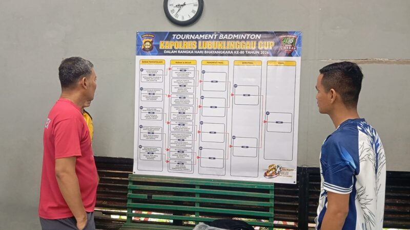 Sambut Bhayangkara ke-80 , Polres Lubuk Linggau Gelar Turnamen Bulu Tangkis (Badminton) Kapolres Cup 2026