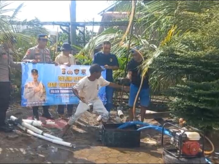 Sambut Hari Bhayangkara ke-80, Polres Musi Rawas Kembali Bangun Sumur Bor Di Masjid Ar Rohman