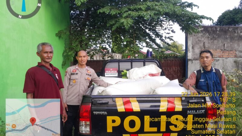 Polsek Jayaloka Polres Musi Rawas Kawal Hasil Panen Petani Binaan Hasilkan 1 Ton Jagung Pipil
