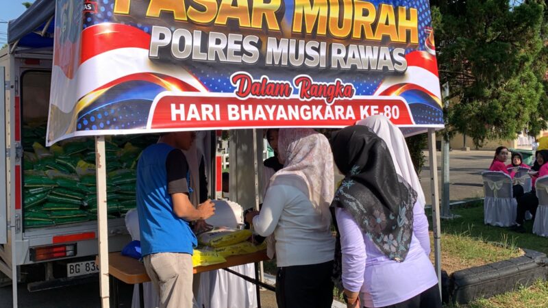 Jajanan Pasar dalam Harmoni Bhayangkara: Merajut Kedekatan lewat Kuliner Tradisional Musi Rawas