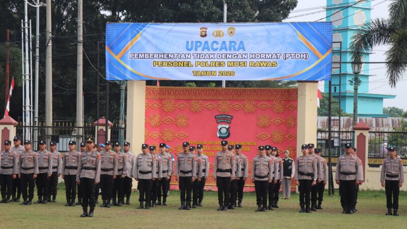 Respon Cepat Polres Musi Rawas, Menindaklanjuti Pelanggaran Kode Etik Personelnya