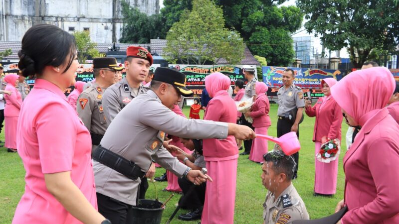 Polres Lubuk Linggau Gelar Upacara Kenaikan Pangkat Korps Raport 48 Personel