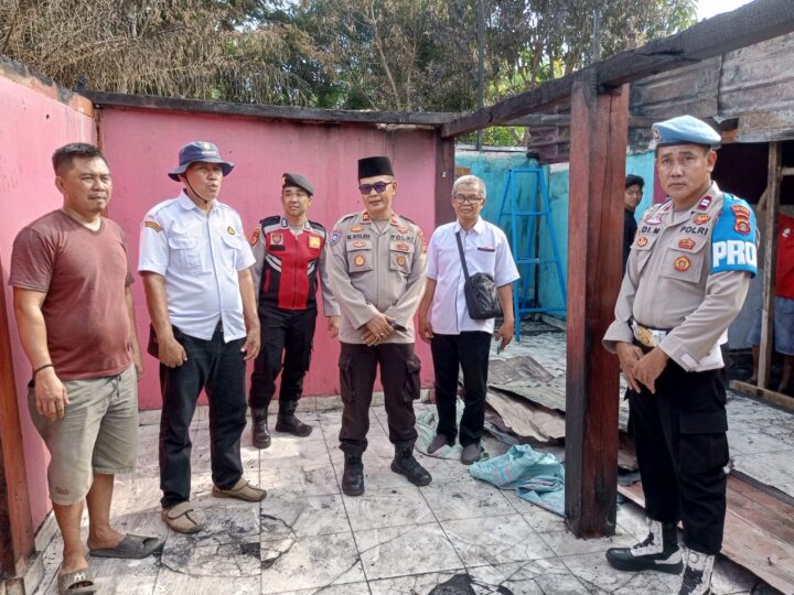 Polres Musi Rawas Peduli,Berbagi : Respon Cepat Ringankan Beban Korban Kebakaran di Kec. Jayaloka.