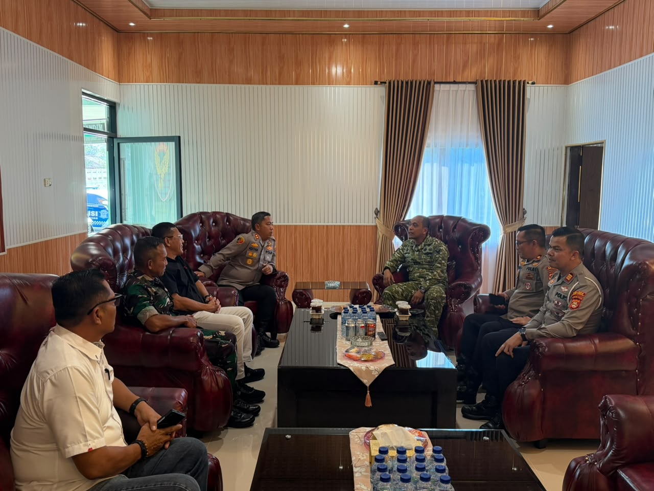 Jalin Sinergitas Polres Lubuklinggau Sambangi Makodim 0406 Lubuklinggau 