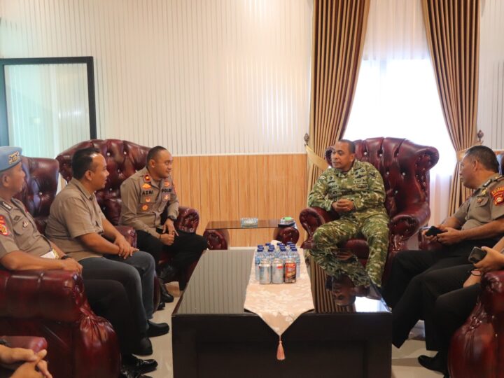 Perkuat Soliditas TNI-Polri, Polres Musi Rawas Jalin Silaturahmi dengan Kodim 0406 Lubuk Linggau