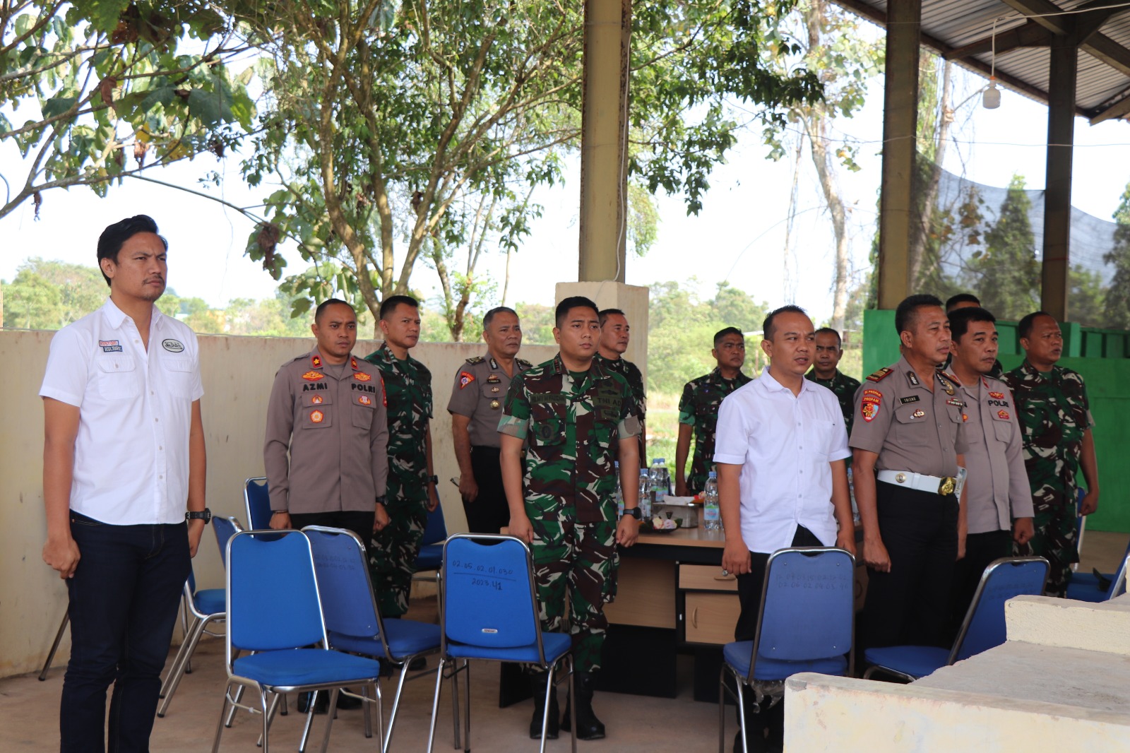 Perkuat Soliditas Dan Sinergitas Polres Musi Rawas Sambangi Yonif TP 947/Pangeran Amin 