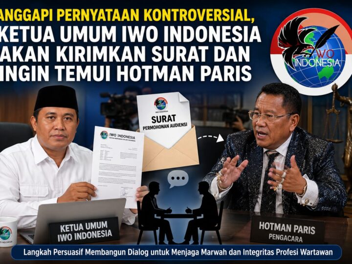 Tanggapi Pernyataan Kontroversial, Ketua Umum IWO Indonesia Akan Kirimkan Surat dan Siap Temui Hotman Paris