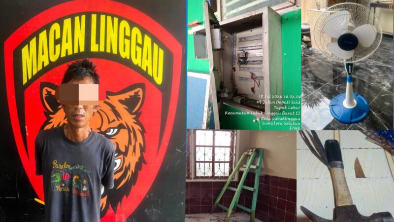 Tim Khusus “Macan” Linggau Berhasil Amankan Pelaku Kasus Curat Klinik Hapsari Medika 