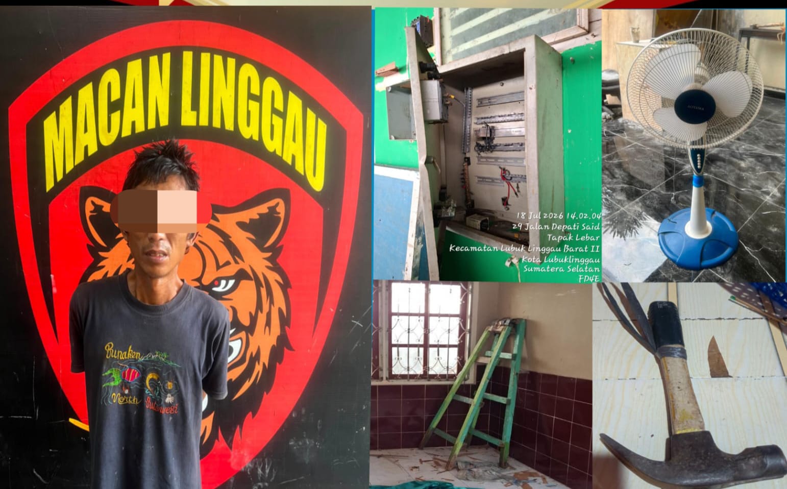 Tim Khusus “Macan” Linggau Berhasil Amankan Pelaku Kasus Curat Klinik Hapsari Medika 